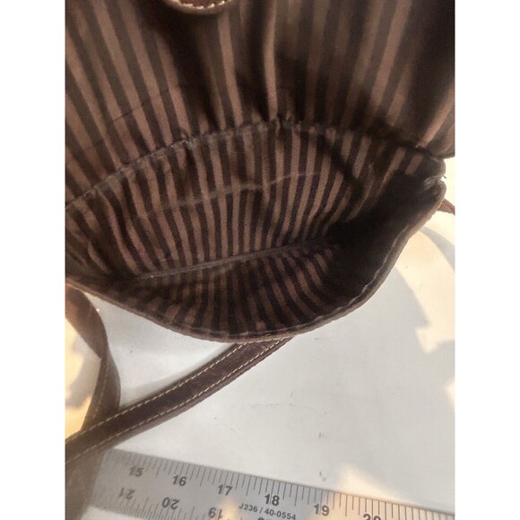 Jack Georges Leather Crossbody Bag. Adjustable Strap. 3 Compartment - Picture 5 of 9